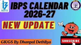 IBPS Calendar 2026-27 New Update🔥| Bank Vacancy 2026-27 💯| Bank Exams New Dates and Pattern