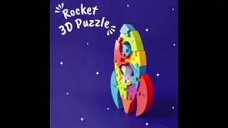 Shumee 3D Rocket Puzzle for kids