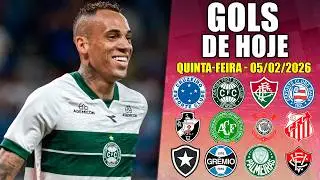 ⚽ TODOS OS GOLS DESTA QUINTA-FEIRA 05/02/2026 - GOLS DE HOJE, BRASILEIR&Atilde;O S&Eacute;RIE A +ESTADUAL