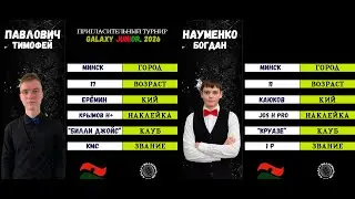 Павлович Т. - Науменко Б. | ФИНАЛ. Galaxy. Junior 2026. БК 