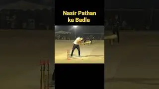 Nasir Pathan Ke Batting Nasir Pathan Ke Staylish Six #tapeballcricket #cricketshorts #shorts