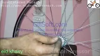 تركيب سلك طارة 24  للعجلة فى المنزل