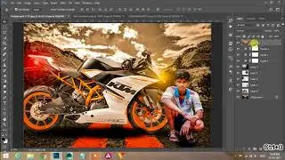 photoshop tutorial__ KTM bike manipulation