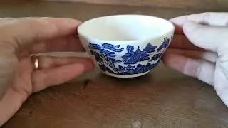 Vintage Churchill Blue Willow China Small Sugar Bowl