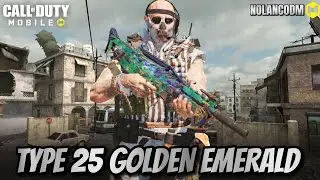 Type 25 - Horseman's Pick en camuflaje Golden Emerald 🟢 | CODM | CODMOBILE