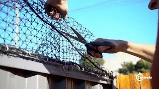 How to create a wire rope system for Colorbond Fences | Catnets.com.au