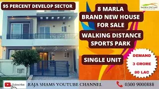 Brand New House For Sale Sector G || Size 8 Marla || Walking Distance Sports Park ||