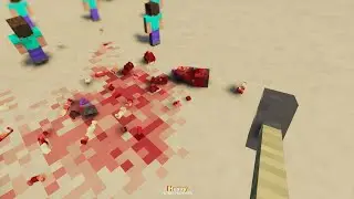 Weapons vs Realistic Minecraft Gore in Teardown