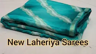 Laheriya Sarees |Moss Sarees | Tissue Sarees #Newfancysarees #Designersarees