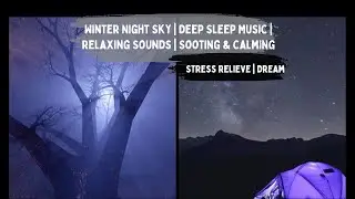 Winter Night Sky | Deep Sleep Music | Relaxing Sounds | Sooting and calming | Stress Relieve | Dream