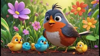 Robin Eggs Go Roll Roll Roll | English Nursery Rhyme | Kids Songs | Baby Music