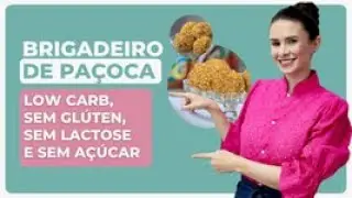 BRIGADEIRO DE PAÇOCA LOW CARB COM APENAS 4 INGREDIENTES