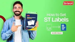 🖨️ Neelgagan ST Labels -16 |MS Word में Label सेट करना सीखें 📄 |Easy Print Guide