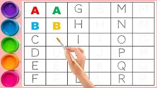 A से R Alphabets Tracing ✍️ | बच्चों के लिए ABC Writing | Learn With ABC123 Magical Learning