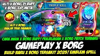 CARA MAIN X BORG BUFF + PENJELASAN X BORG PATCH TERBARU❗BUILD X BORG TERSAKIT❗GAMEPLAY X BORG EXP