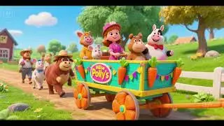 Miss Polly&rsquo;s Farm Wagon Ride with Carrots | Fun Farm Song for Kids