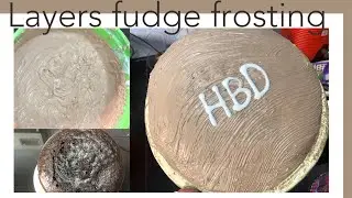 #Layers fudge frosting || only 2 ingredients