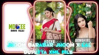 #jhoom Barabar Jhoom x Lal Dupatta 😚 XML FILE ALIGHT MOTION VIDEO EDITING NEW TREND NEW XML FILE ❤️ 