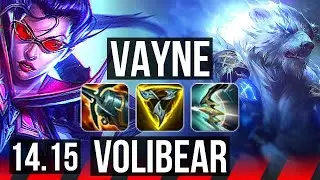 VAYNE vs VOLIBEAR (TOP) | 70% winrate, Godlike, 10/2/1 | NA Challenger | 14.15