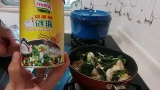 yummy fish balls/squid balls fry w/bachoi