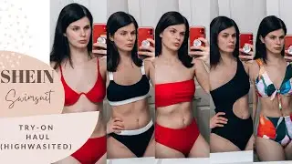 Swimsuit Try on Haul | SHEIN high waisted