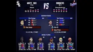 Super Mega Baseball 4 | Franchise LA Dodgers | Game 2 vs Chicago White Sox | Ep 24