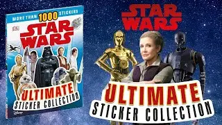 ASMR Star Wars Ultimate Sticker Collection Sticker Book Fun! Part 1 | Quiet Video for Relaxation