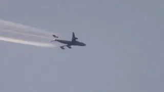 LX VCI Cargolux Boeing 747 LUX 2 SEA Seattle Contrail seen CBG UK 2jan23 423p