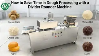 How to Shape Soft Pretzel Balls in Seconds with a Dough Divider Machine | Protein Balls rounder