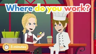 5-Minute English Conversation Practice: Where do you work? | Easy English for Beginners