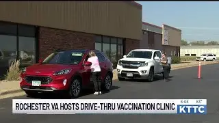 Rochester VA clinic hosts drive-thru vaccination clinic
