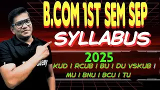SEP  Syllabus for BCOM Sem 1 Which One Should You Choose in 2025
