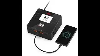 ISDT K2 AC 200W DC 500Wx2 20A Dual Channel Balance Lipo Charger Discharger for Lipo NiMh Pb Battery