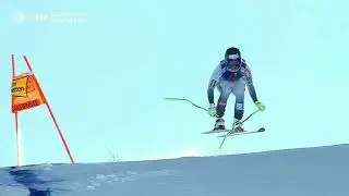 Kajsa Vickhoff Lie from Norway - heavy crash in downhill - abfahrt Altenmarkt, Zauchensee - Austria