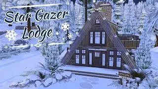 Star Gazer Lodge | Holiday Rental | The Sims 4 Speed Build | #mysticsnowyresorts | No CC