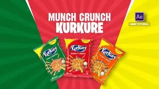 Kurkure Ads Motion Graphic in After Effects | Product motion graphics