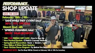 Shop Update February 10, 2023 - Pre Inventory - Spring Break Info