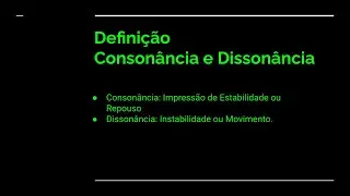 Intervalos IV - Consonância - Dissonância - Modulo Iniciante II - Aula #26