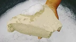 ASMR very soft sand hardmud crumble crunchy dipping crumble in lots of water💧💦💧💦💧💦 pasteplay working