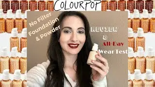 Colourpop No Filter Matte Foundation and Powder Review | Fair Skin | 8-Hour Wear Test!