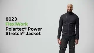 Robuste FlexiWork Polartec&reg; Power Stretch&reg; Jacke 8023 f&uuml;r maximale Bewegungsfreiheit GS Workfashion