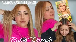 Me pinto el cabello!! me aclaro demasiado!!! UA RUBIO DORADO Garnier #tintegarnier