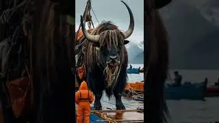 Giant yak 😱 #yak #shorts #giantcreatures