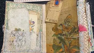 Filling up a junk journal / Song of Autumn digital kit