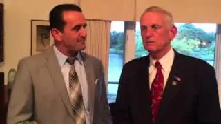 Lumaj Discusses Radio Show w/ Congressman Rob Simmons