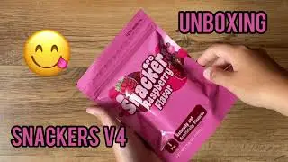 SNACKERS V4 Rasberry flavor by Organic playing cards // UNBOXING