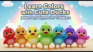 Rainbow Little Ducks Song | Learn Colors with Cute Ducks | Nursery Rhyme for Toddlers #animation
