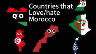 Countries that love or hate Morocco