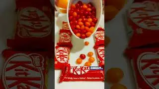 #shorts~Super Satisfying Candy Overload with Kitkat #asmrsound #sweetplatter