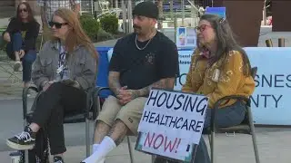 Faith leaders, local advocates gather to protest policies impacting Idaho's unhoused population